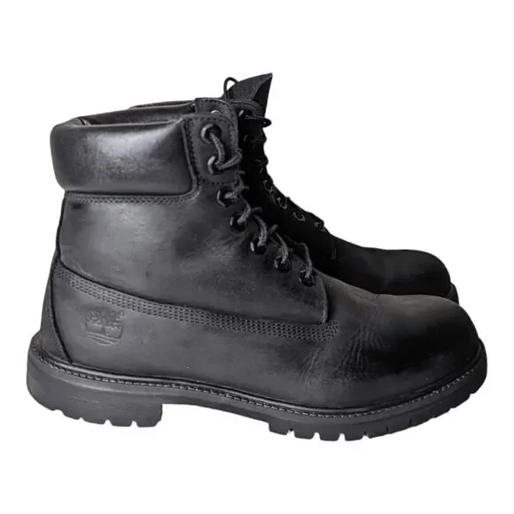 TIMBERLAND 6 Inch Premium 'Black' Boot Size 10.5M